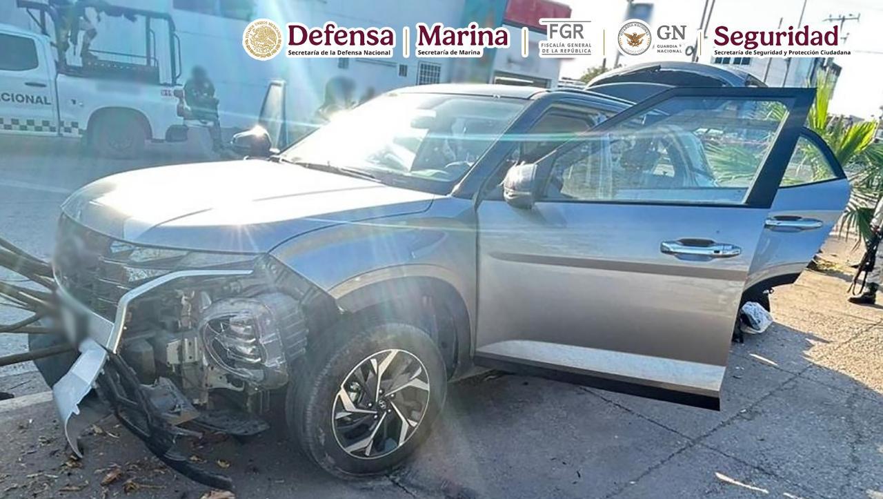 En acciones de seguridad en Sinaloa, autoridades federales aseguraron armamento y detuvieron a dos personas